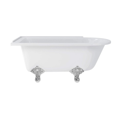 Hampton 1500 Freestanding Bath with Chrome Traditional Legs
